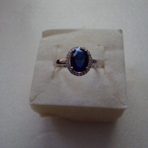 New blue SS ring size 7 OR 8 DAD489 FINAL MARKDOWN